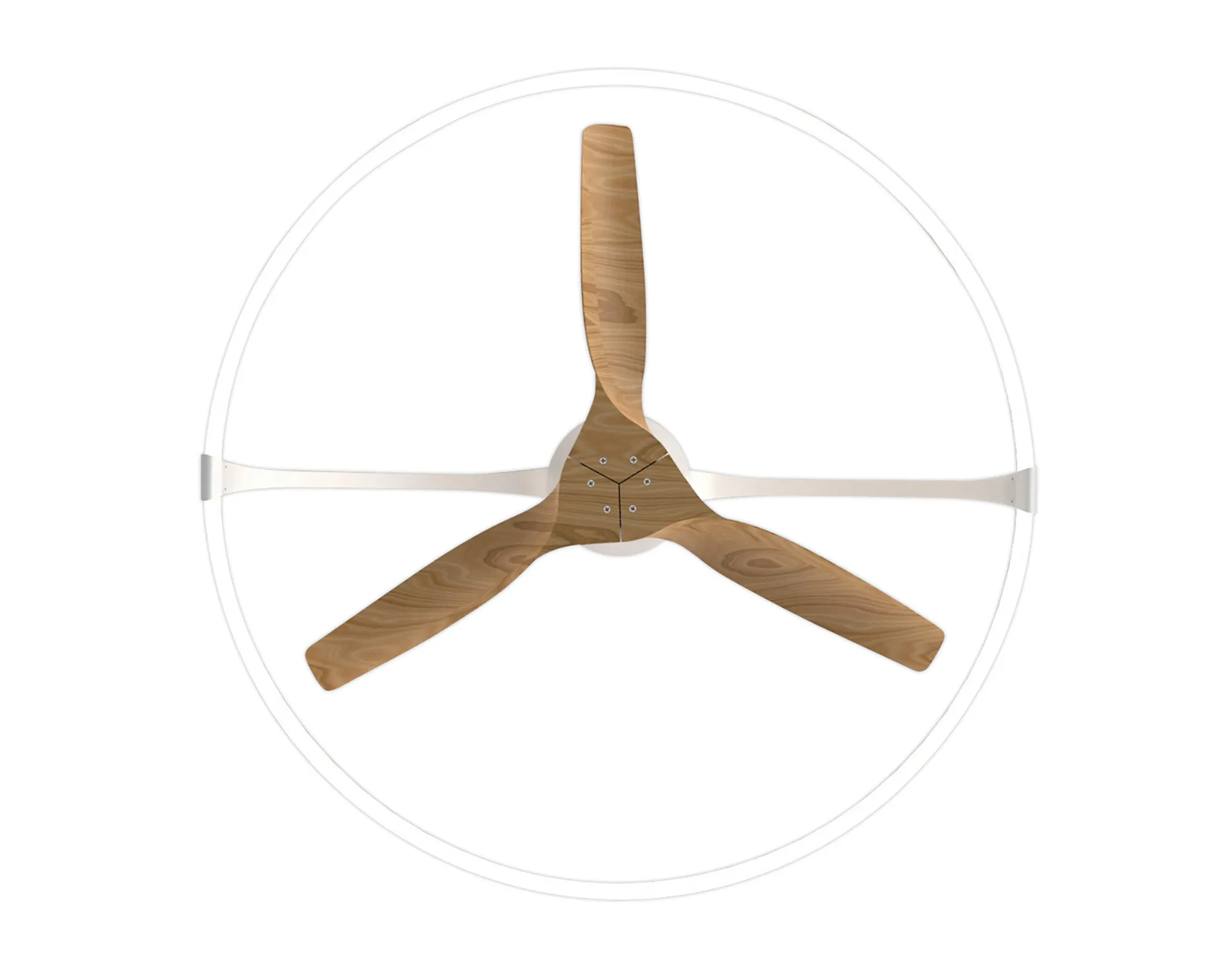 Nepal 75W LED Dimmable Ceiling Light & Fan, Remote / APP / Voice Controlled White M7532  Mantra Nepal